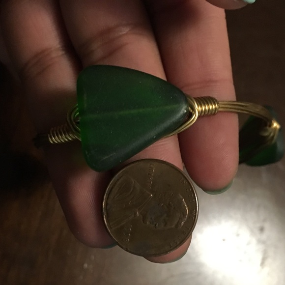 Jade and gold bracelet - Picture 4 of 4